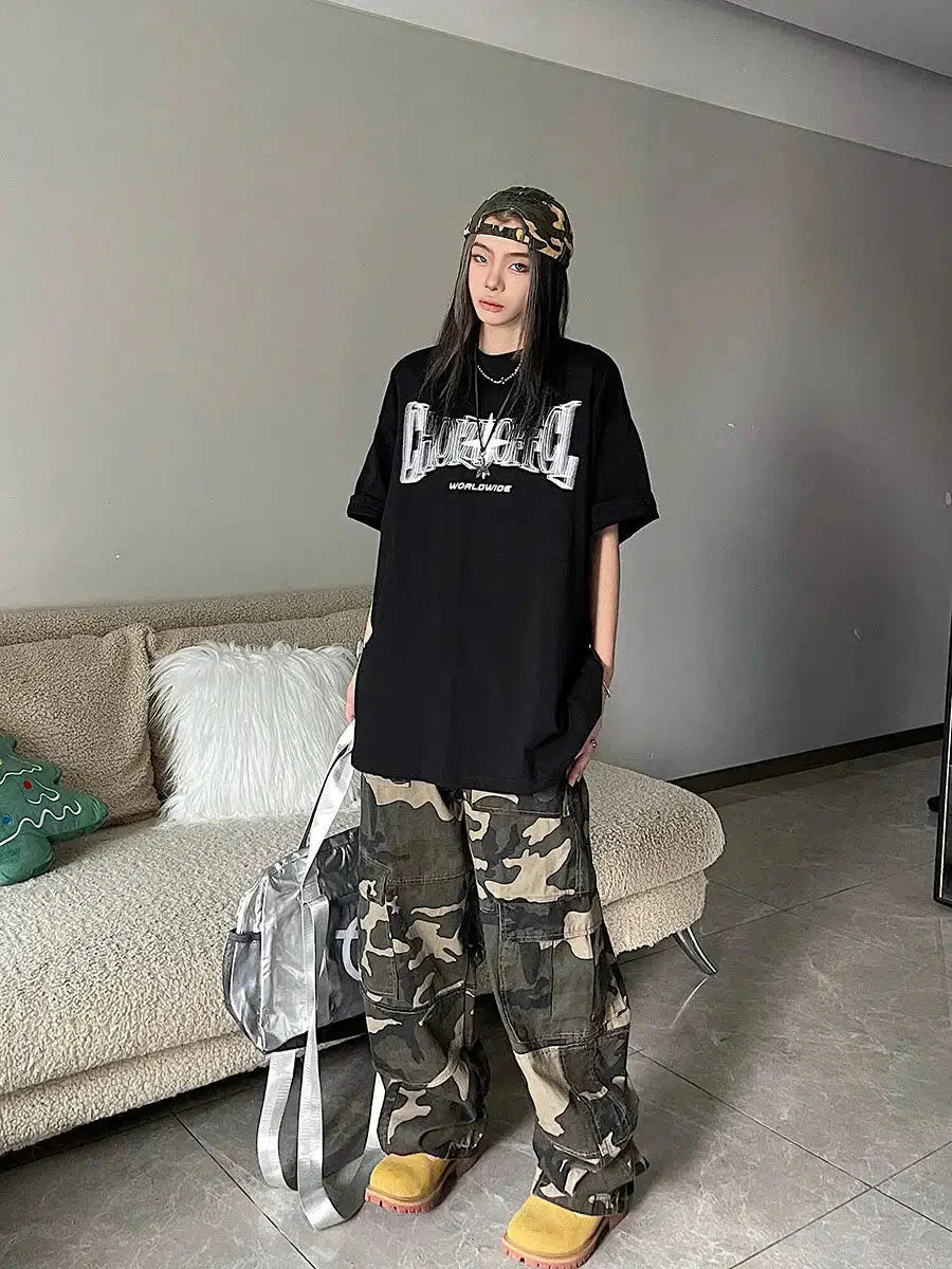 Y2K Shiny Star Weltweites T-Shirt