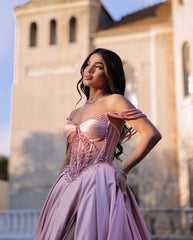 Off The Shoulder Backless Sweetheart Formal Evening Dress