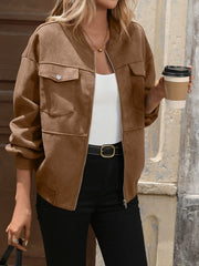 Baseball Collar Vintage Jacket