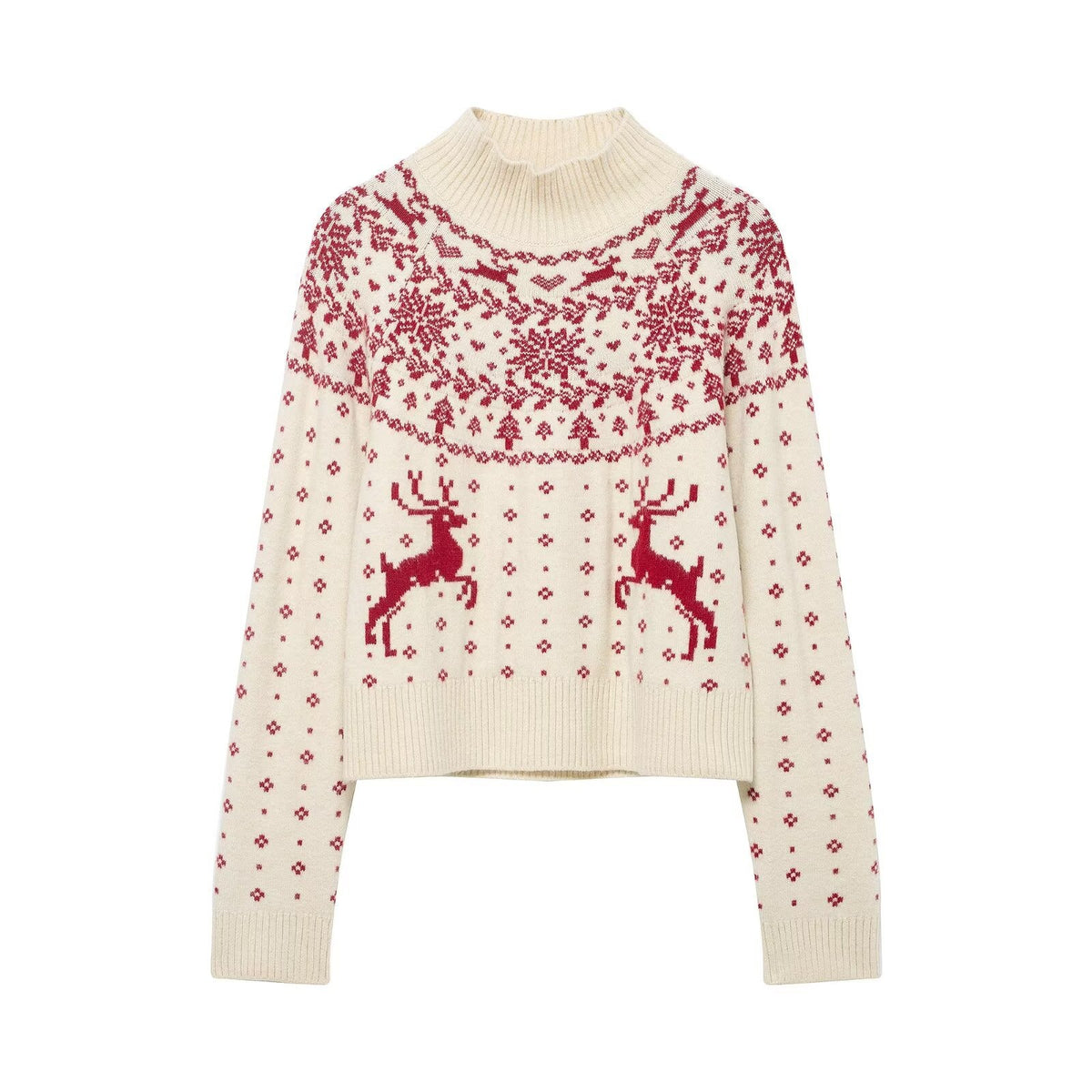 Weihnachtspullover aus Jacquard-Strick