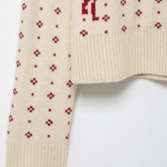 Weihnachtspullover aus Jacquard-Strick